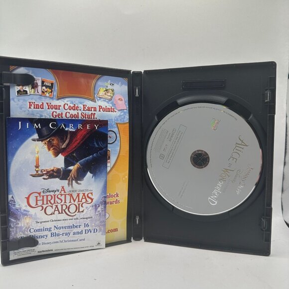 Alice In Wonderland DVD Johnny Depp Tim Burton Disney Movie Rated PG - Picture 3 of 3